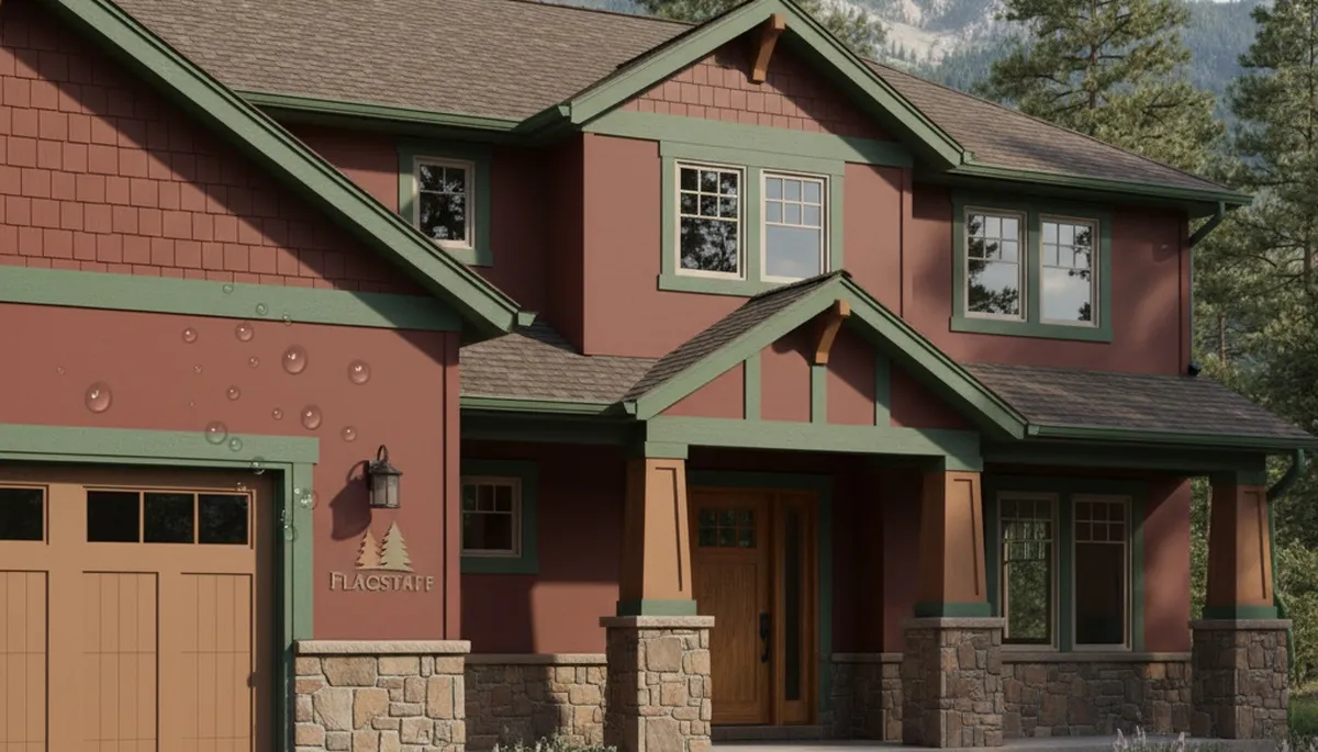 Freshly painted Flagstaff AZ home exterior showing durable, UV-resistant house painting finish