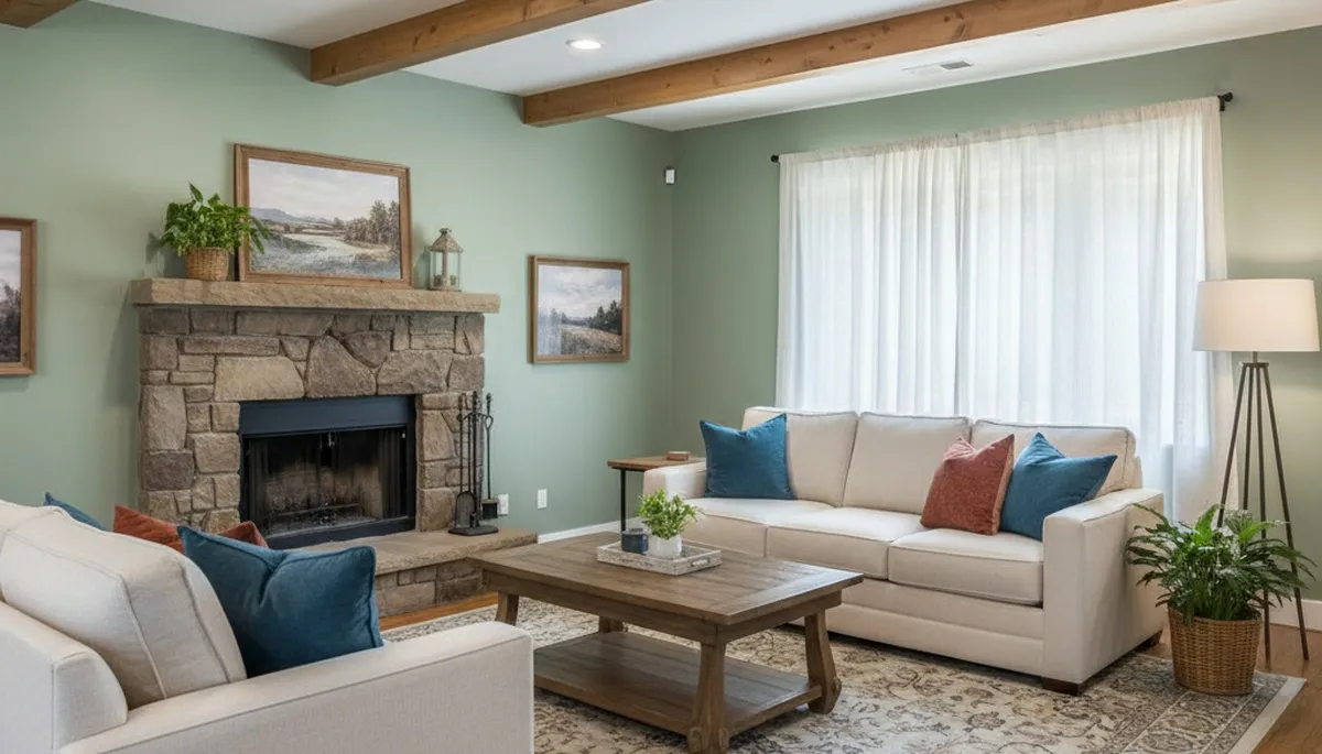 Finished interior painting in Flagstaff, AZ showcasing smooth walls and refreshed home colors