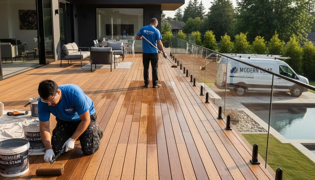 Professional deck staining and wood protection by expert painters in Flagstaff, AZ