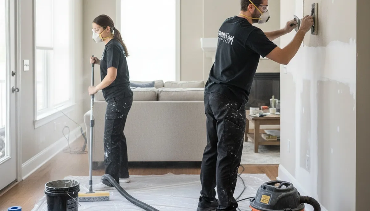 Professional drywall repair and wall restoration in Flagstaff, AZ home interior