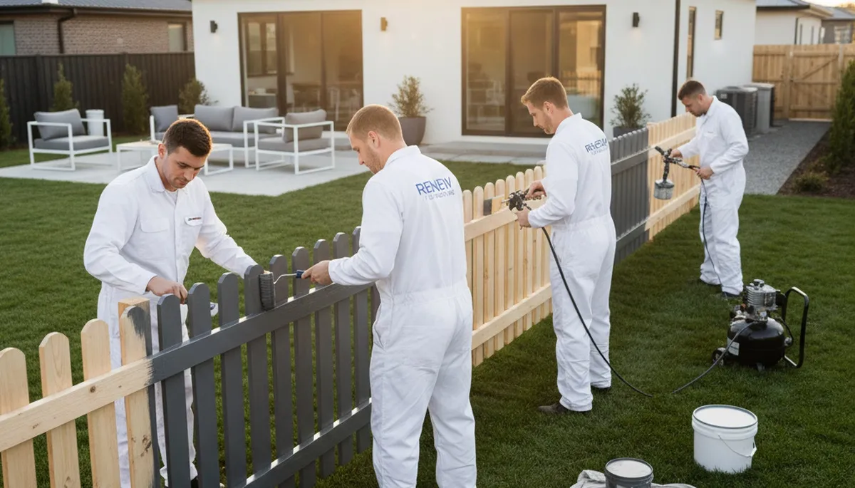 Professional fence painting in Flagstaff, AZ with weather-resistant finishes by expert painters