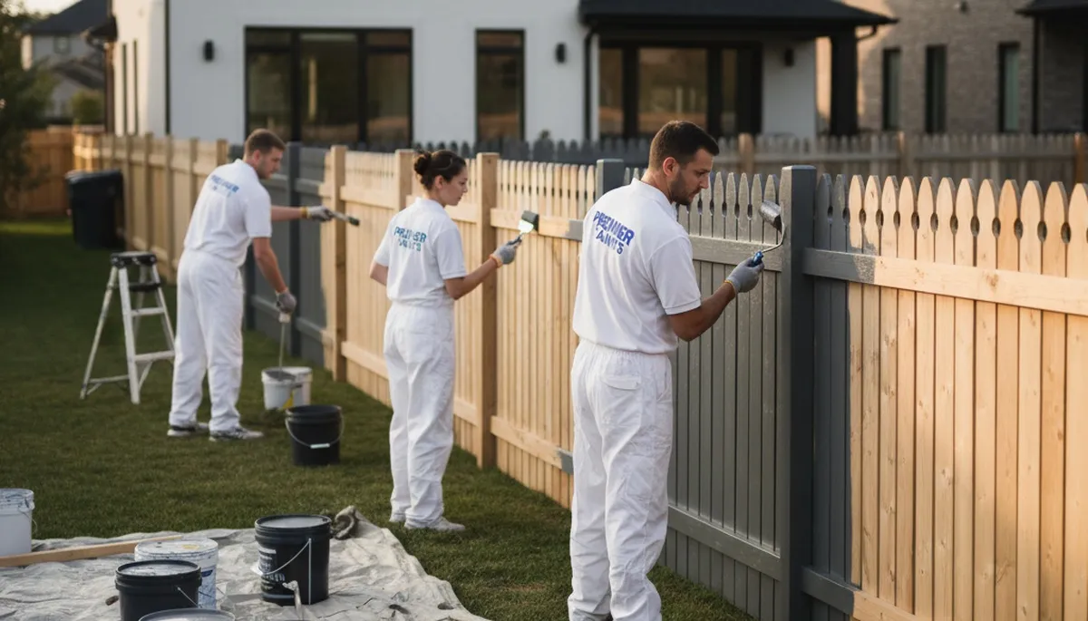 Professional fence painting in Flagstaff AZ with durable UV-resistant exterior finishes