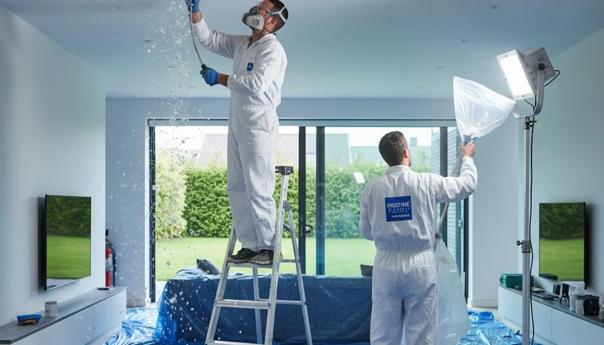 Professional popcorn ceiling removal and smooth ceiling finishing in Flagstaff, AZ home